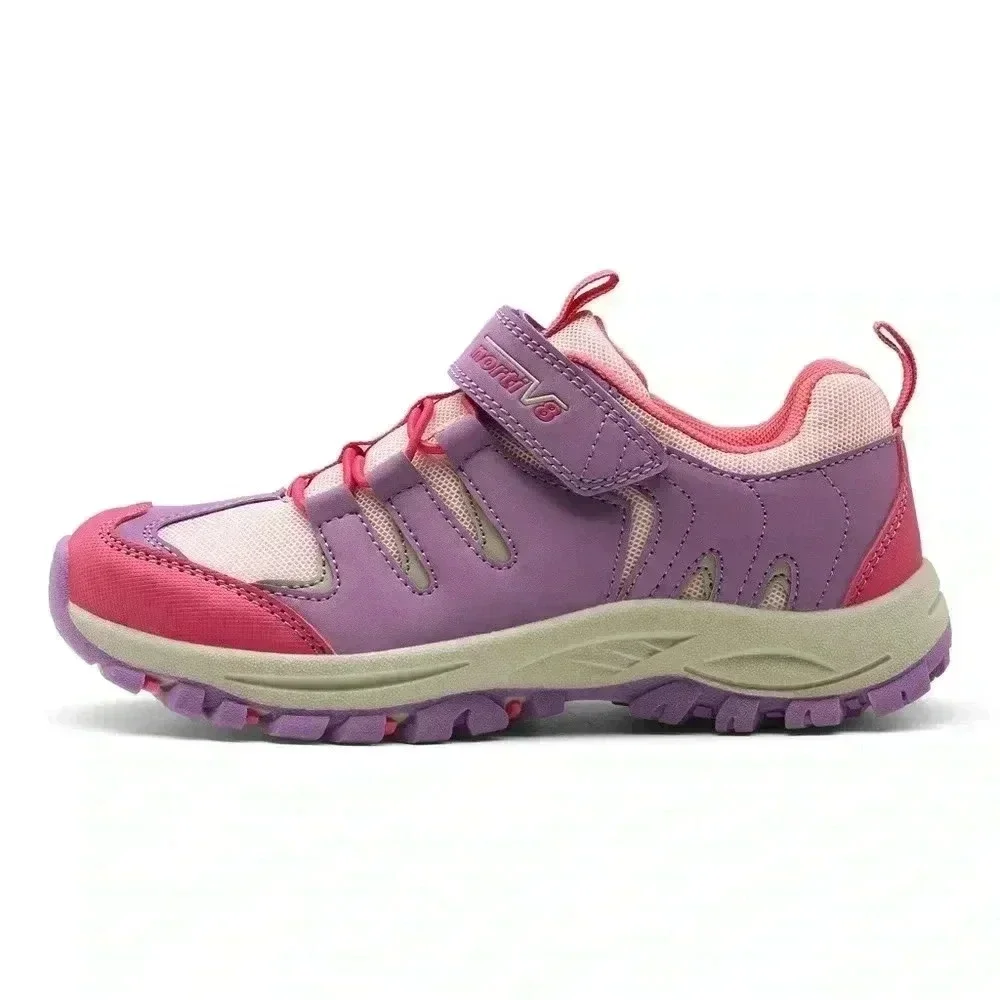 NEW Nortiv8 Kids Non Slip Hiking Shoes Pink Purple Girls Kids Sz 4